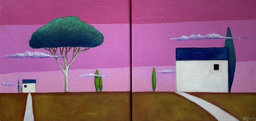 Vicini e distanti di Maria Carmen Salis, Pittura in vendita su Singulart