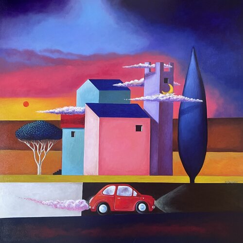 La piccola rossa von Maria Carmen Salis, Malerei kaufen auf Singulart