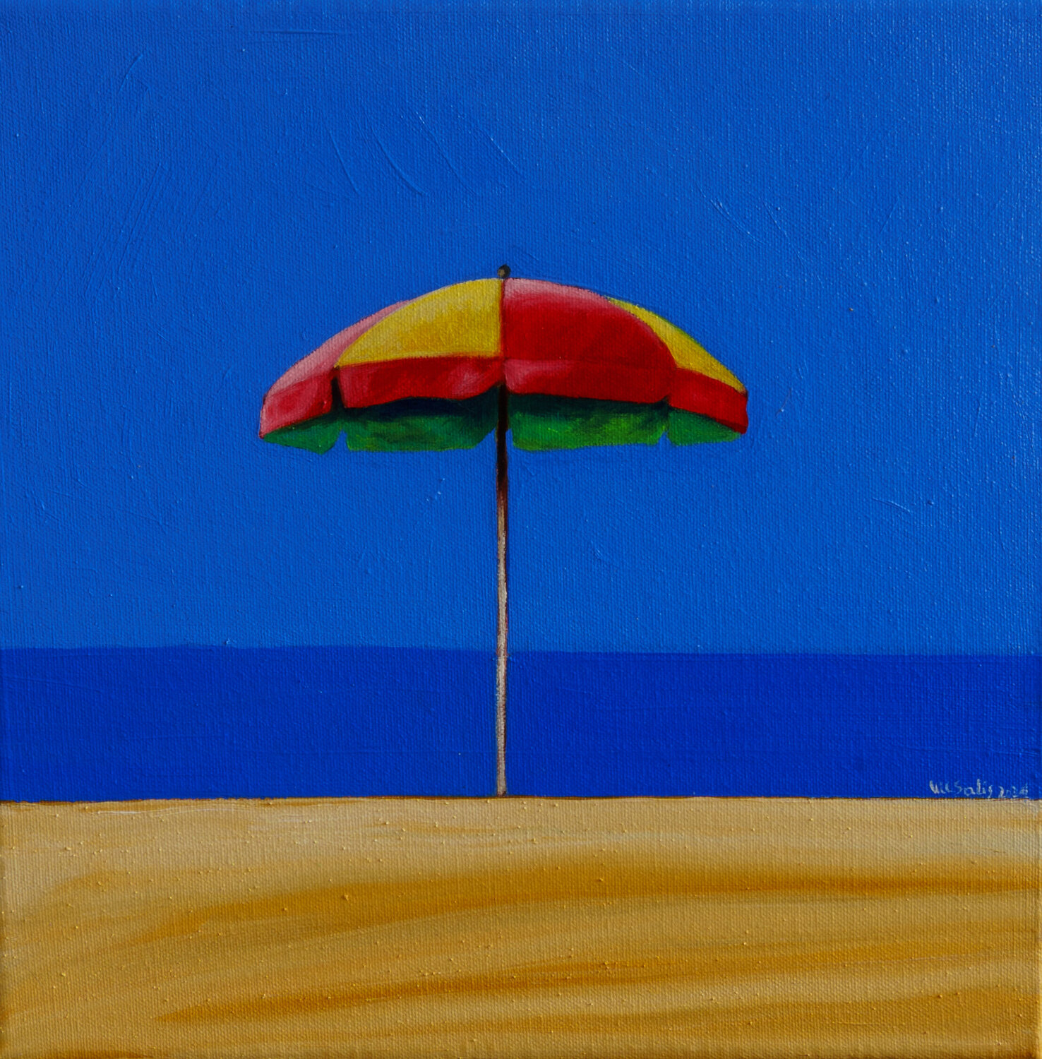 lonely on the beach Maria Carmen Salis