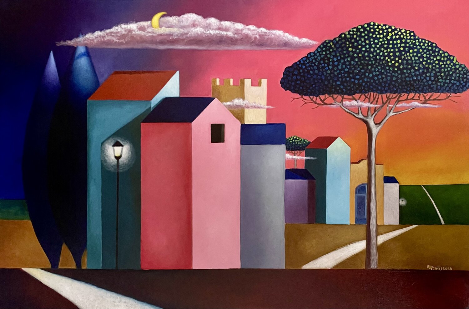 Landscape with moon Maria Carmen Salis