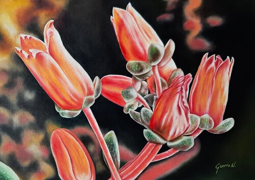 Floración di Ligia Patricia Guerra Niño, Pittura in vendita su Singulart