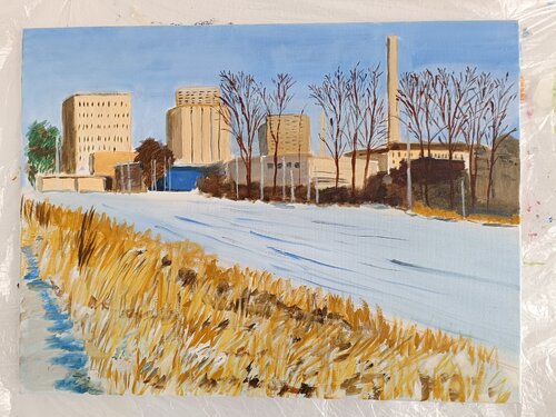 Landschaft in Mecklenburg de Andreas Reis, Pintura a la venta en Singulart