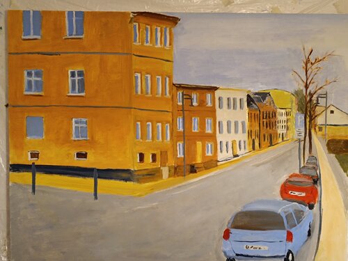 Stadtansicht di Andreas Reis, Pittura in vendita su Singulart