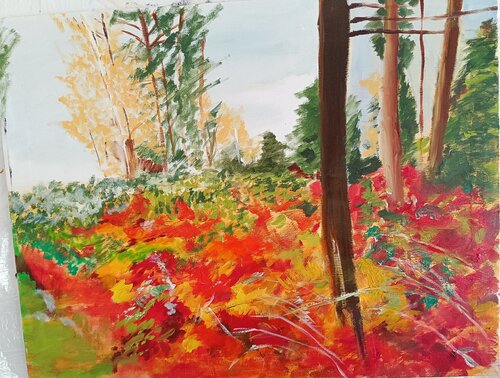Herbst in Bayern van Andreas Reis, Schilderij te koop op Singulart