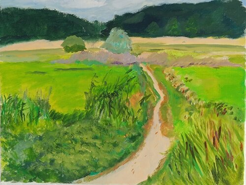 Feldweg by Andreas Reis, Painting for Sale on Singulart