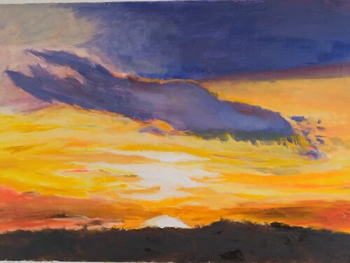 Sonnenuntergang de Andreas Reis, Pintura a la venta en Singulart