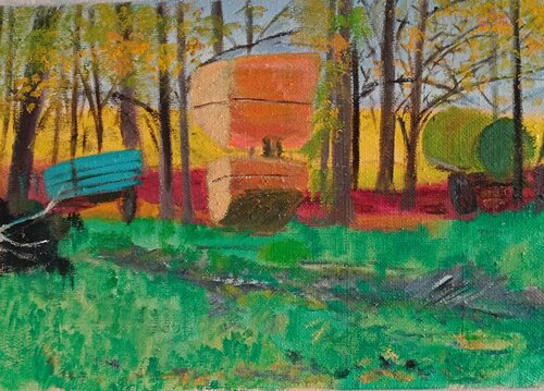 Im Wald II von Andreas Reis, Malerei kaufen auf Singulart