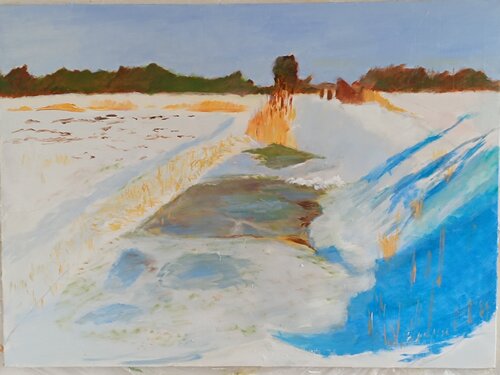 Winterlandschaft de Andreas Reis, Pintura a la venta en Singulart