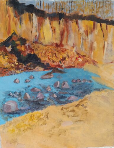 Ostseesteilküste by Andreas Reis, Painting for Sale on Singulart
