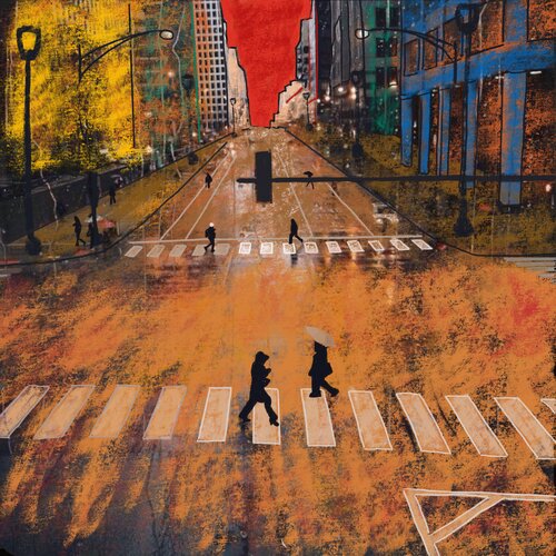 Walkers in the night di Pedro Pasquin, Digitale in vendita su Singulart