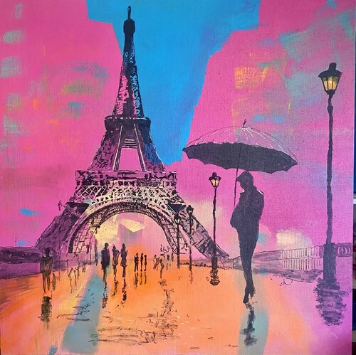 Amanecer en París di Pedro Pasquin, Pittura in vendita su Singulart