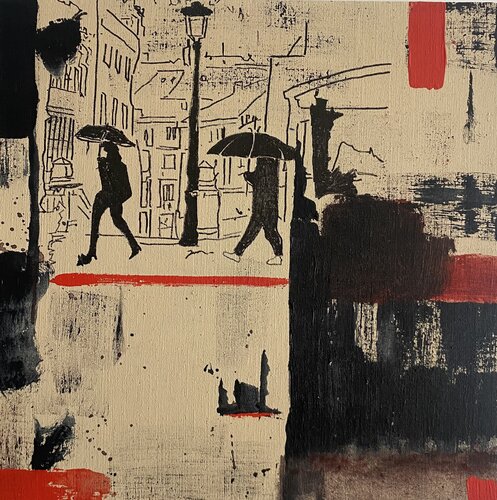 Día de lluvia di Pedro Pasquin, Pittura in vendita su Singulart