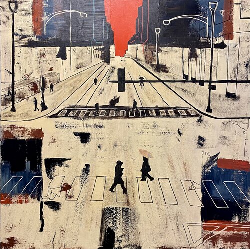 Perdido en Nueva York di Pedro Pasquin, Pittura in vendita su Singulart