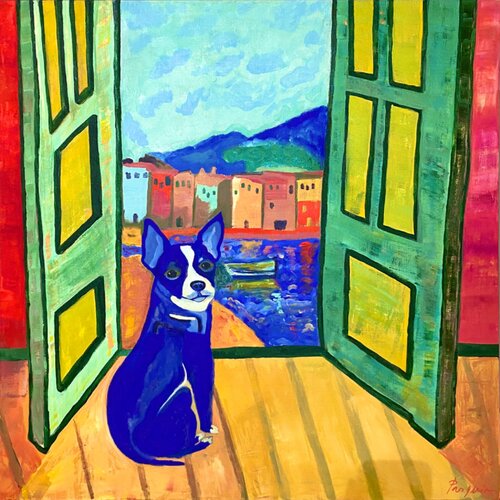 Chihuahua en la ventana Pedro Pasquin