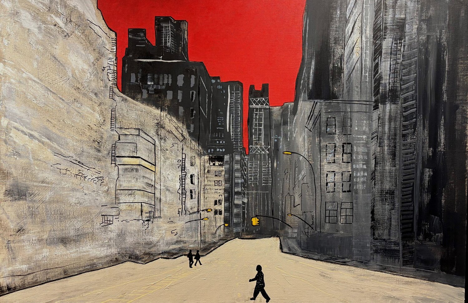 Walkers in New York III Pedro Pasquin