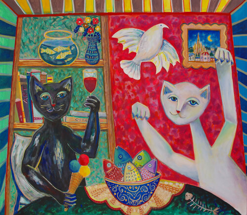 White Dove di Andrew Osta, Pittura in vendita su Singulart