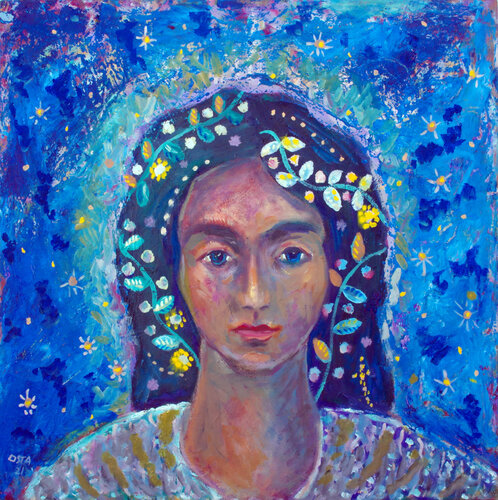 Cosmic Girl di Andrew Osta, Pittura in vendita su Singulart