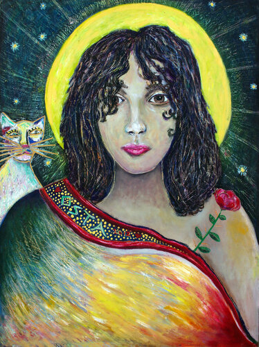 Nina and Cat de Andrew Osta, Pintura a la venta en Singulart