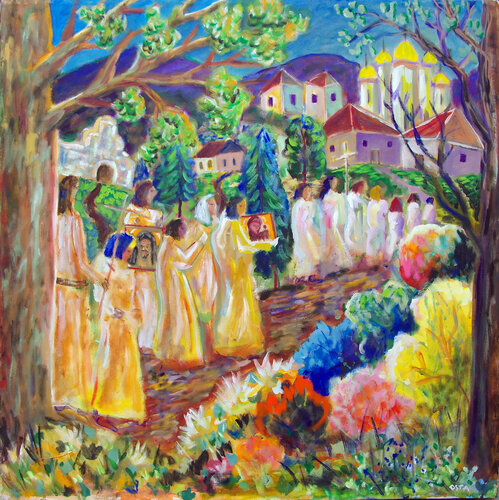 Procession di Andrew Osta, Pittura in vendita su Singulart