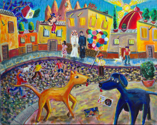 Friends van Andrew Osta, Schilderij te koop op Singulart