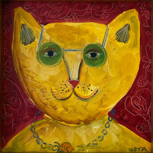 Black Cat di Andrew Osta, Pittura in vendita su Singulart