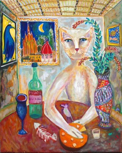 Cola De Rata Mezcal di Andrew Osta, Pittura in vendita su Singulart