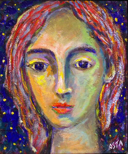 Cosmic Gorl di Andrew Osta, Pittura in vendita su Singulart