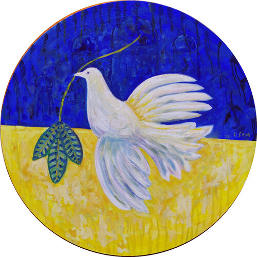 Ukraine Dove by Andrew Osta, 油畫 for Sale on Singulart