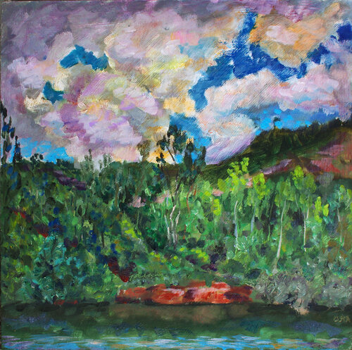 Mountain Lake, Oaxaca von Andrew Osta, Malerei kaufen auf Singulart