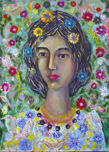 Girl and Bird by Andrew Osta, Painting for Sale on Singulart