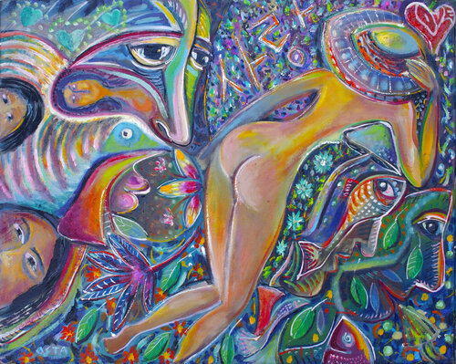 Woman in Hat di Andrew Osta, Pittura in vendita su Singulart
