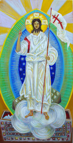 Resurrected Christ (Pascha) di Andrew Osta, Pittura in vendita su Singulart