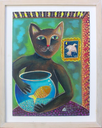 Home Alone Cat van Andrew Osta, Schilderij te koop op Singulart