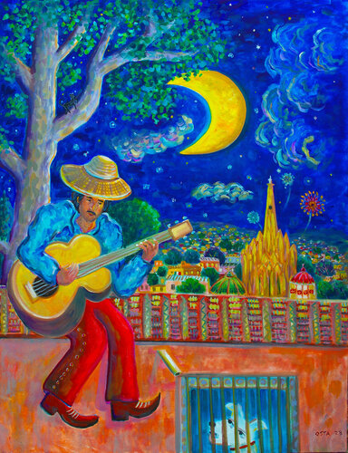Rooftop Mariachi von Andrew Osta, Malerei kaufen auf Singulart