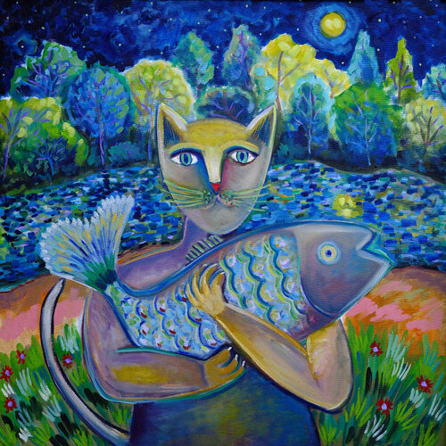 The Catch di Andrew Osta, Pittura in vendita su Singulart