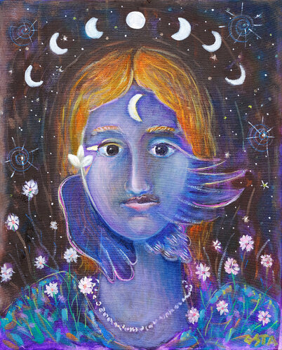 Moon Girl von Andrew Osta, Malerei kaufen auf Singulart