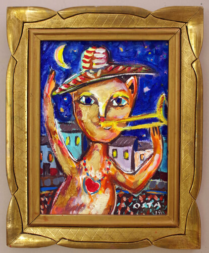 Will Sing For Food van Andrew Osta, Schilderij te koop op Singulart