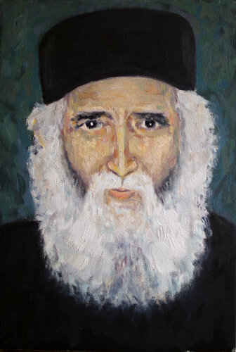 Saint Paisios of Mount Athos van Andrew Osta, Schilderij te koop op Singulart