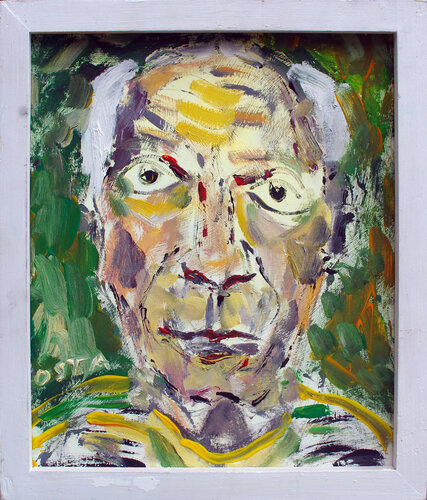 Portrait of Picasso in Later Years di Andrew Osta, Pittura in vendita su Singulart