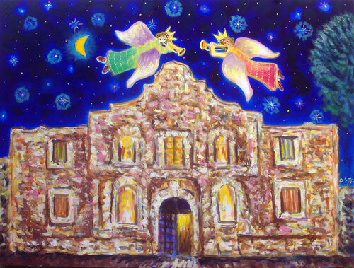 Angels over Alamo by Andrew Osta, 油畫 for Sale on Singulart