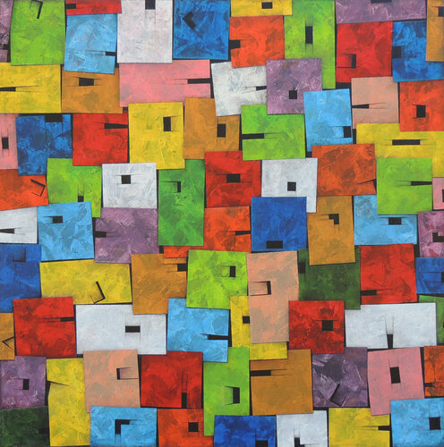 CATÁLOGO DE ENIGMAS Y DESEOS van José A. Montecino, Schilderij te koop op Singulart