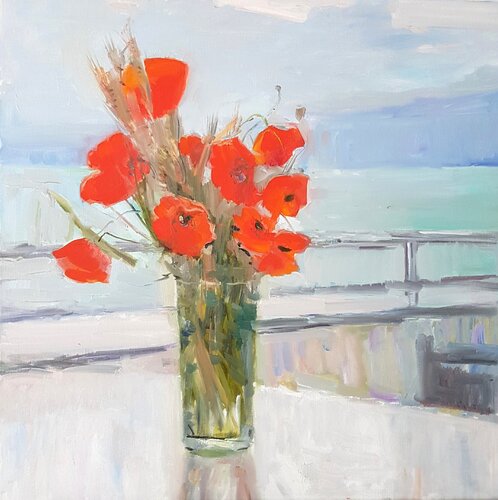 Poppies and the sea Tatiana Kyriakidou