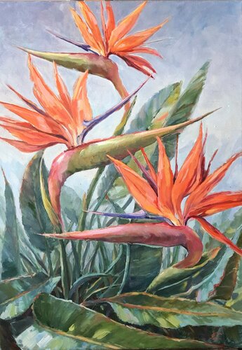 Birds of Paradise von Tatiana Kyriakidou, Malerei kaufen auf Singulart