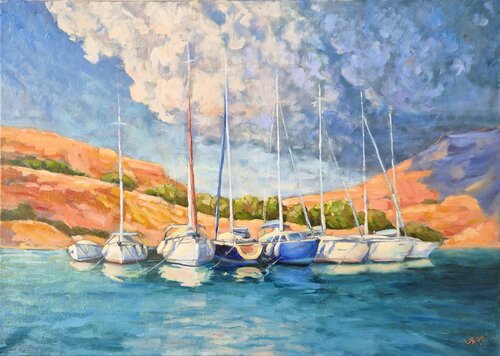 Moment of silence von Tatiana Kyriakidou, Malerei kaufen auf Singulart