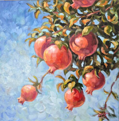 Pomegranates von Tatiana Kyriakidou, Malerei kaufen auf Singulart