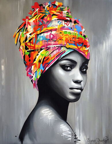Premium Painting She di Evgeniya Duvakina, Pittura in vendita su Singulart