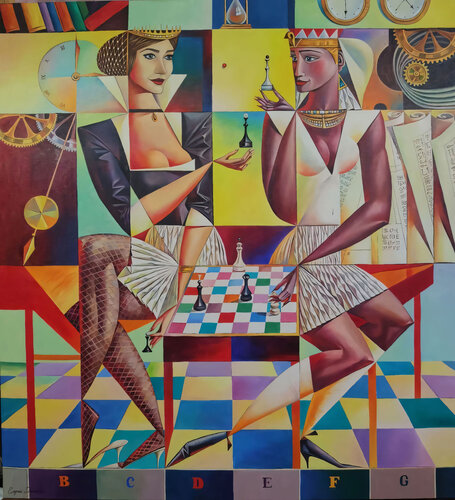 Queens van Evgeniya Duvakina, Schilderij te koop op Singulart