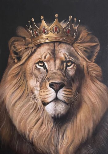 The Lion King di Evgeniya Duvakina, Pittura in vendita su Singulart