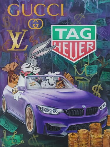 Rich bunny von Evgeniya Duvakina, Malerei kaufen auf Singulart