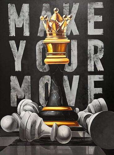 Make Your Move van Evgeniya Duvakina, Schilderij te koop op Singulart